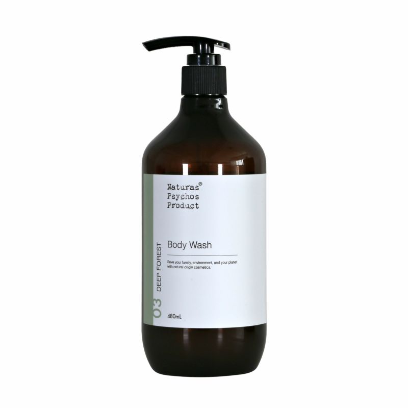 Healing BATH AROMA】ボディウォッシュ 03 DEEP FOREST 480ml ～森林の香り～ | アロマオイル  エッセンシャルオイル ナチュラル化粧品 通販サイト | Naturas Psychos Product